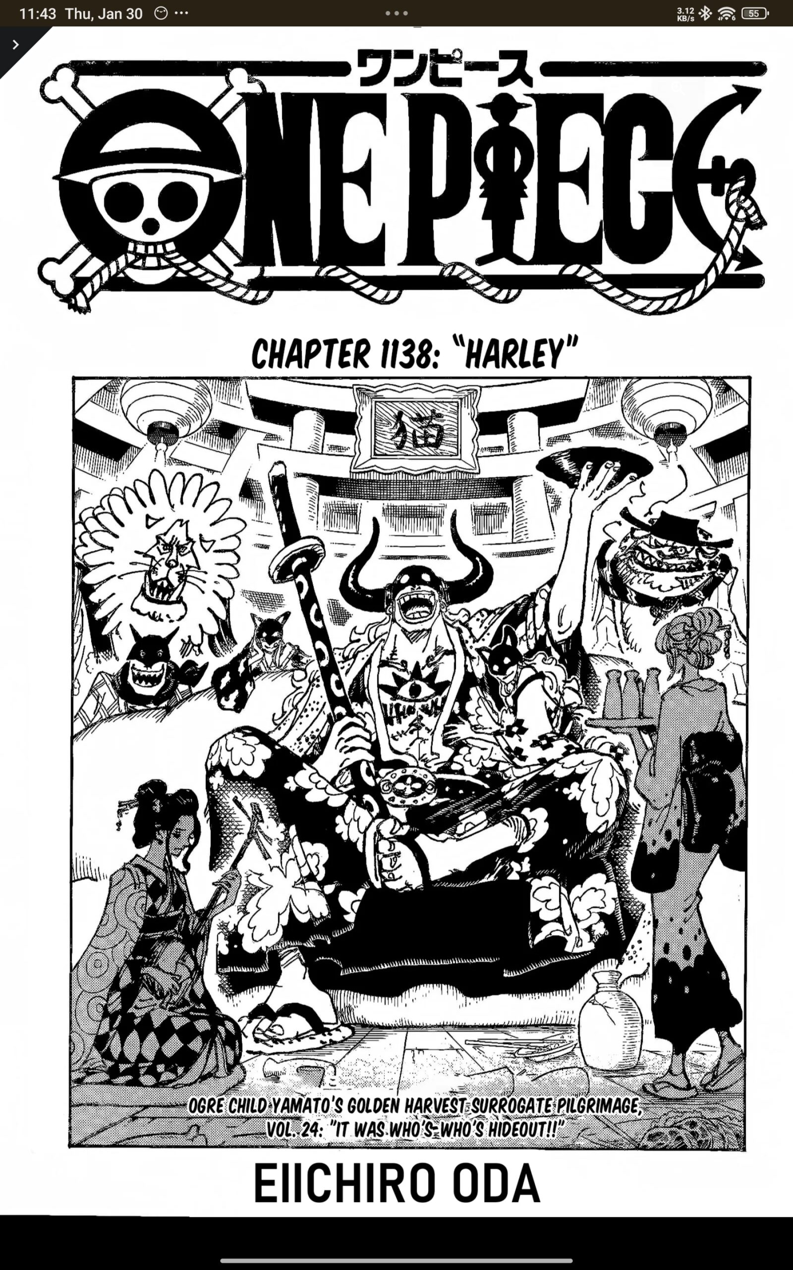 One piece manga 1138